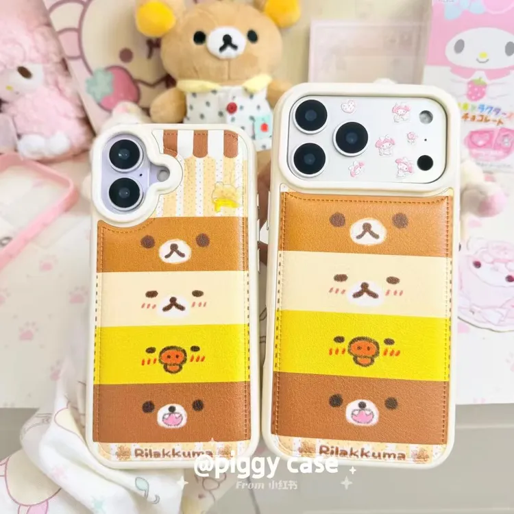 小熊表情适用苹果17手机壳13/14Pro卡通iPhone16/INS风17P网红