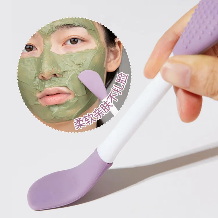 双头硅胶面膜刷泥膜刷子涂抹面部白泥工具专用清洁一体硅胶面膜刷