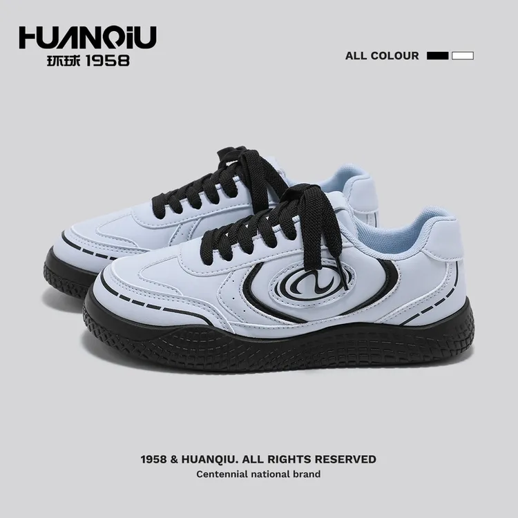 环球女鞋2025新款爆款月牙板鞋百搭厚底板鞋阿甘鞋休闲学生运动鞋