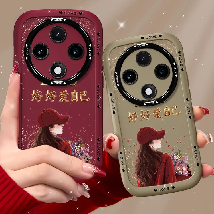 适用OPPOA3Pro手机壳捧花爱自己泡芙壳硅胶软壳防摔全包保护套