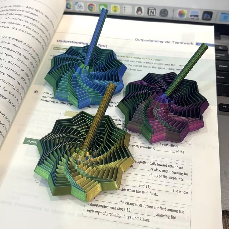 【咕噜】3D打印萝卜塔错觉折叠儿童益智玩具多边形解压螺旋立体玩具