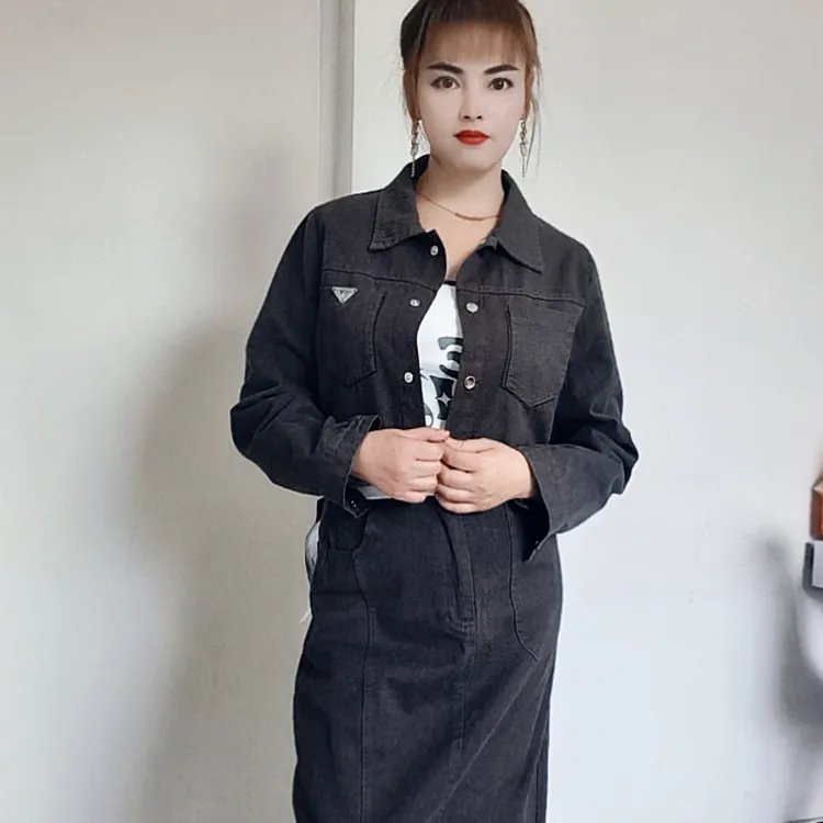 秋款女套装半身裙