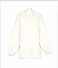 "繁花"保暖时尚打底衫百搭冬装褶皱长袖极简风XZ25143