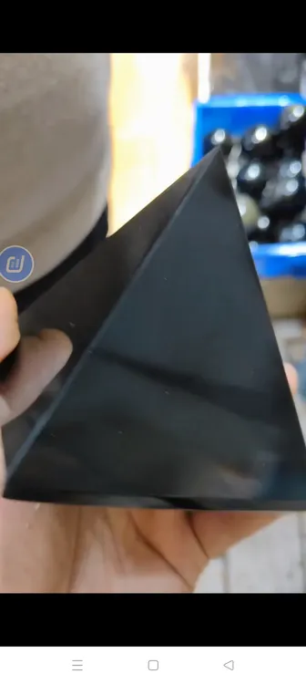 天然黑曜石金字塔摆件顾客定制链接不支持退换