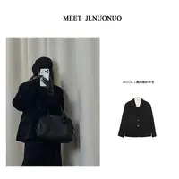 JLNUONUO    [律政佳人]高智老钱极简设计全羊毛西装大衣