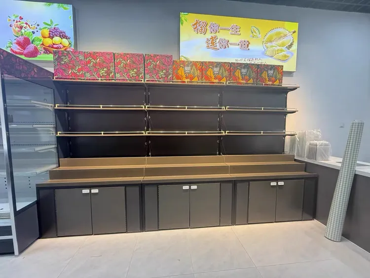 水果店台阶多层中岛柜多功能水果店零食货架果友天元同款阶梯式