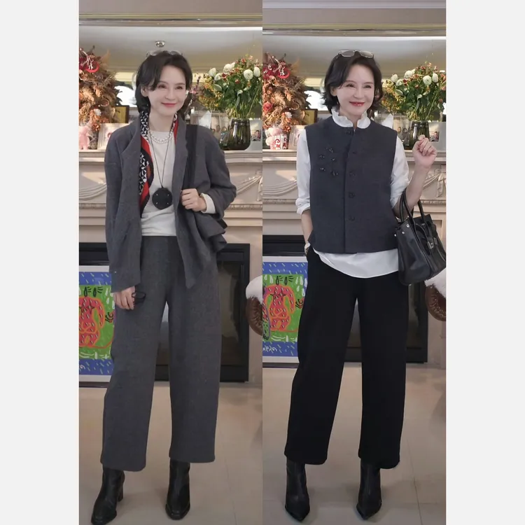 我是摩羯黑标 春娇与志明裤 澳洲100美丽诺绵羊毛弹力秋冬裤子
