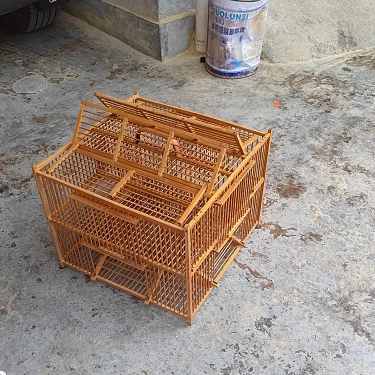 老楠竹制作超大号多门通用画眉黄豆鸟笼
