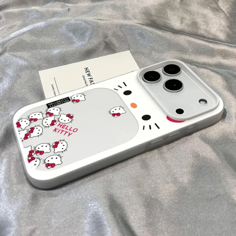 BANCA大嘴kt猫多巴胺肤感适用苹果17promax手机壳15苹果air果冻16