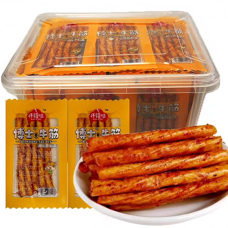 博士牛筋辣条辣片麻辣8090后儿时怀旧豆筋零食小食品面筋美味