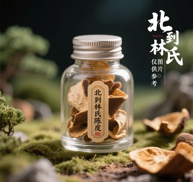 五年广东新会陈皮罐装自然生晒二红皮