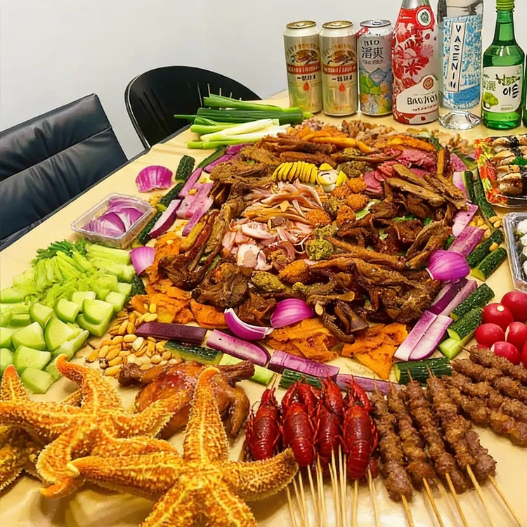 手抓海鲜炒铺桌牛皮纸烤鸭淋膜覆膜餐盘纸吸油防油食品用垫盘纸垫