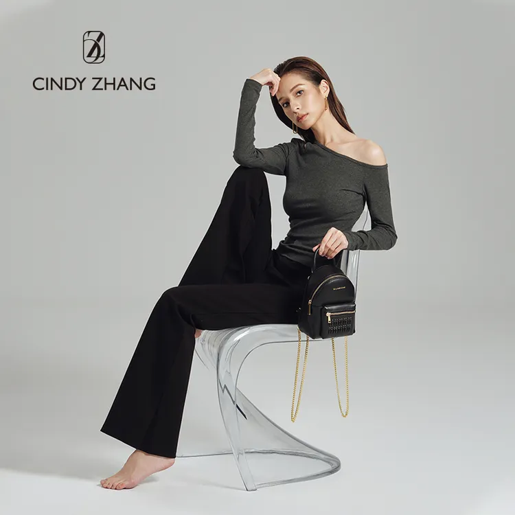 英国设计师品牌CINDY ZHANG 经典百搭气质款编织小号背包女