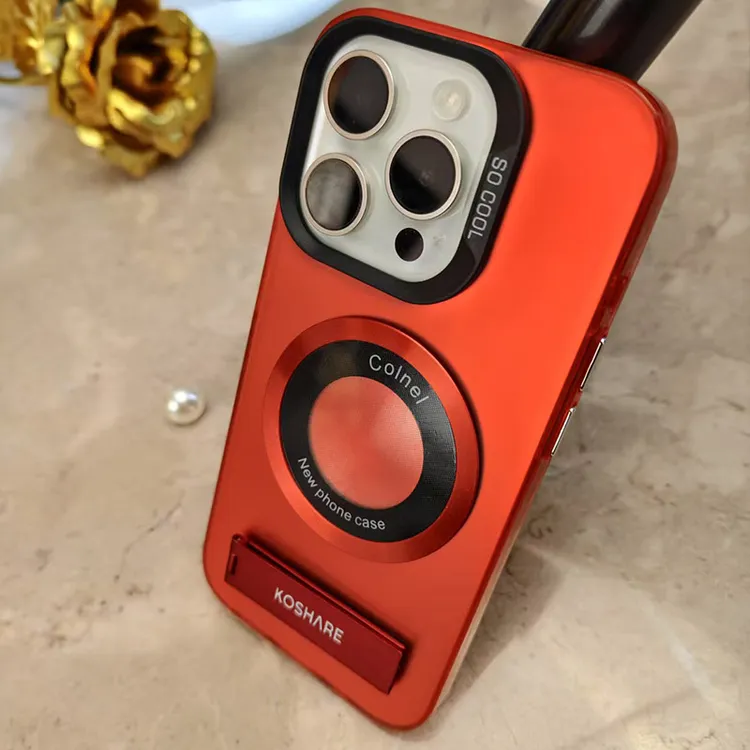 幸运红磁吸支架手机壳适用iPhone苹果16/15/14/13/12/11XSMAX软套