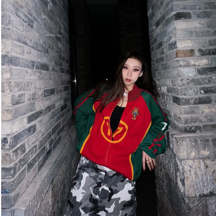 原创足球线  GODMAMBA葡萄牙C罗7号CR7小小罗17号针织毛衣外套