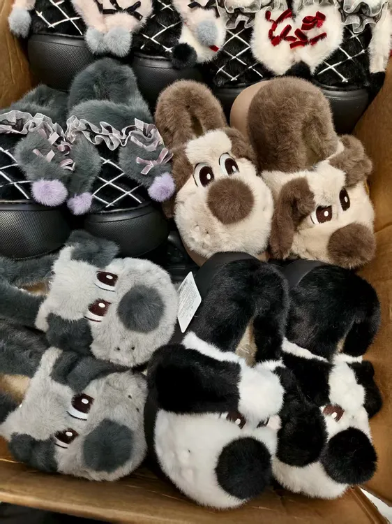 室内家居秋冬保暖棉拖鞋女款情侣男士外穿居家拖鞋防滑