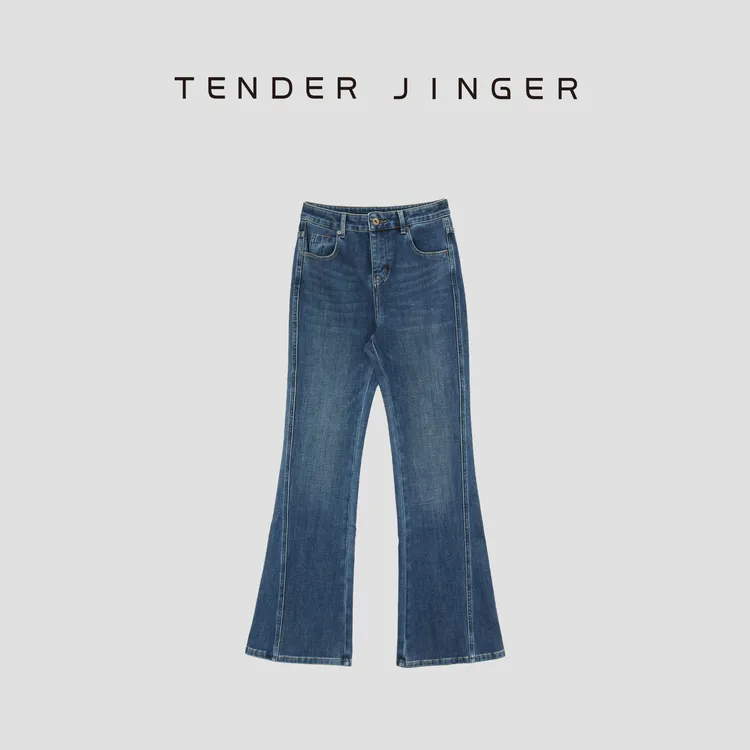 Tender Jinger复古廓感微喇牛仔裤T53YYL41070