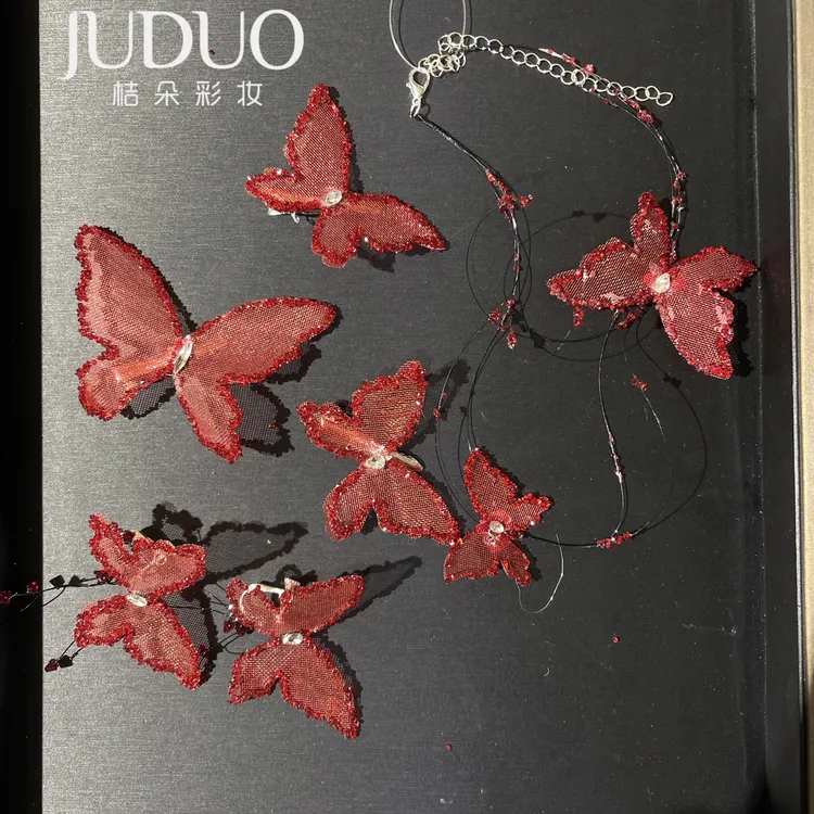 T7030韩式超仙甜美蝴蝶头饰