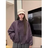 韩系立领冲锋衣外套女2025秋新款时尚百搭显瘦小个子短款夹克上衣