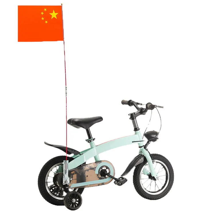 自行车车尾小红旗 骑行安全旗 队旗 带旗杆连接件 手摇旗 标记旗