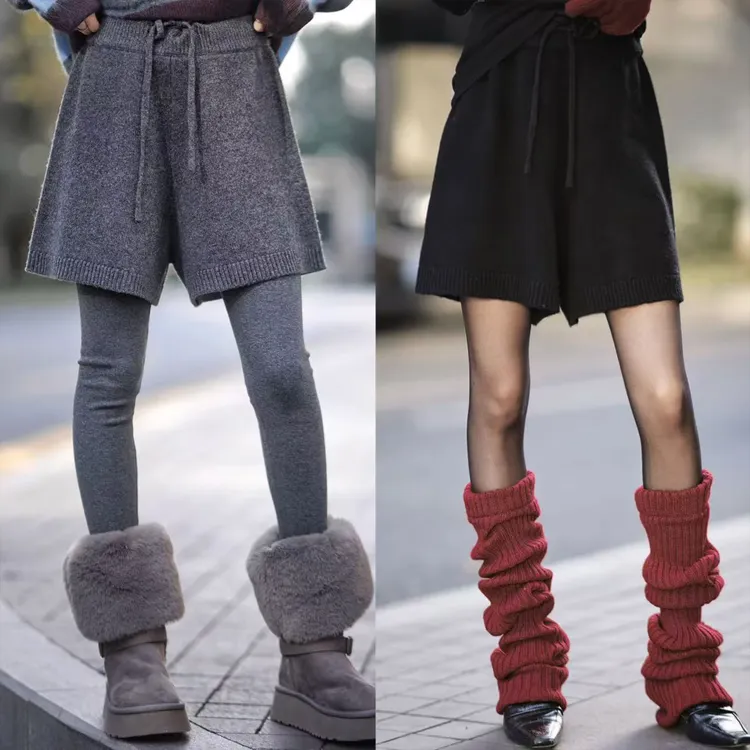 【赵大喜】巴适针织短裤 | 松紧高腰/抽绳 A字版型