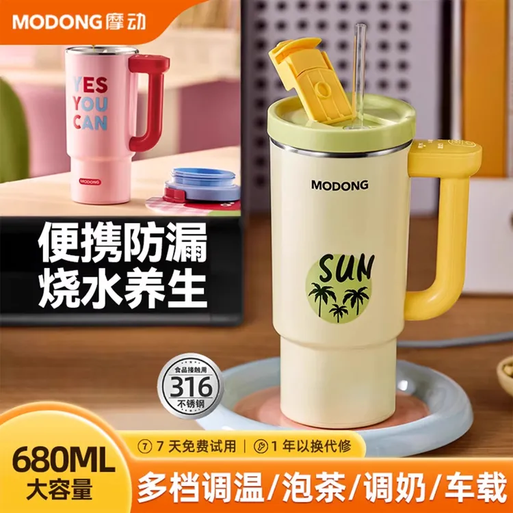 新款摩动车载家用烧水杯便携户外车载烧水杯可烧开保温煮水杯