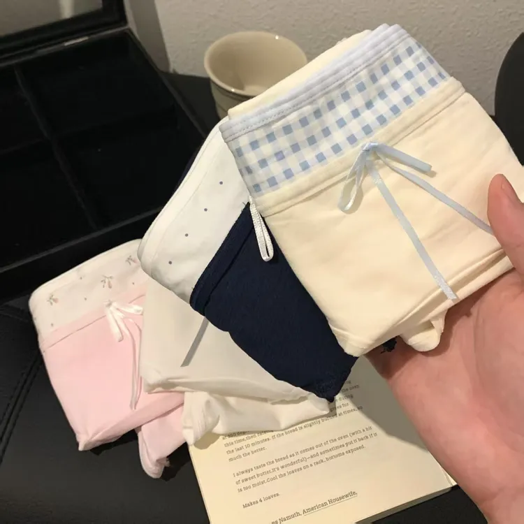 10A加长抑菌甜系夏薄款新款纯棉中腰少女三角裤内裤女纯棉