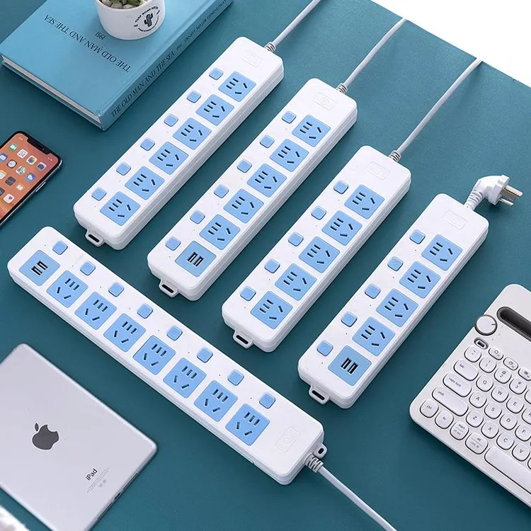 公正牛官方多功能插座面板多孔家用插排多插位排插板带线 缐长