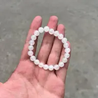 【天山翠手串卡8】冰底带飘绿天然玉石时尚精美百搭【多样性发一件】