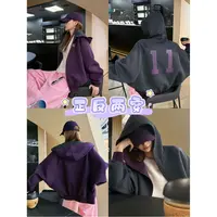 婉君T【海妖紫正反穿】秋季韩版长袖拉链连帽外套LWJ25B2TZ1984