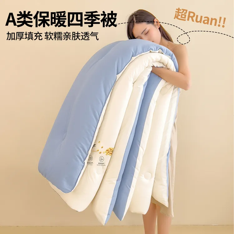 A类被子被芯冬被加厚保暖棉被芯春秋被单人宿舍被空调被四季通用