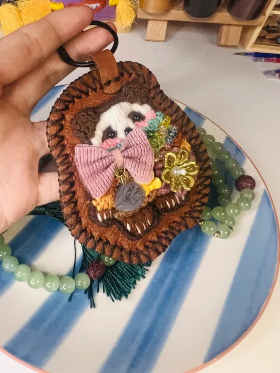 熊猫手工制作孤品一物一拍不退换