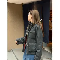 PH 《高斯福庄园》复古英伦巴恩油蜡夹克潮流女装棉服外套 PH2560