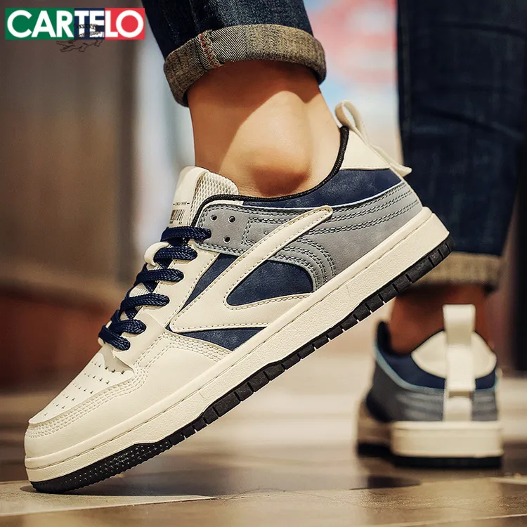 卡帝乐鳄鱼板鞋男鞋2025秋季爆款韩版百搭耐磨防滑潮鞋休闲鞋子男