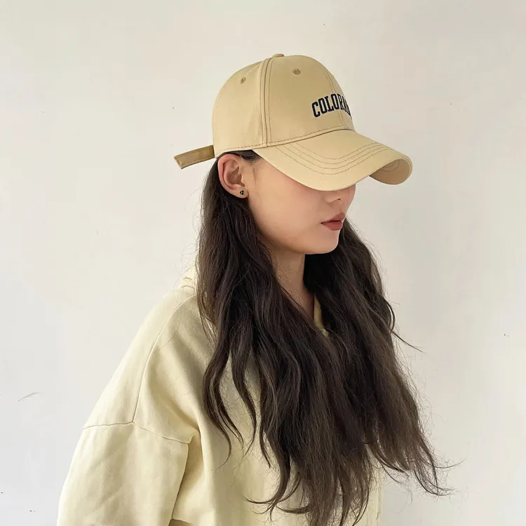 2025网红新款棒球帽女字母款遮阳防晒百搭出街显脸小鸭舌帽韩版