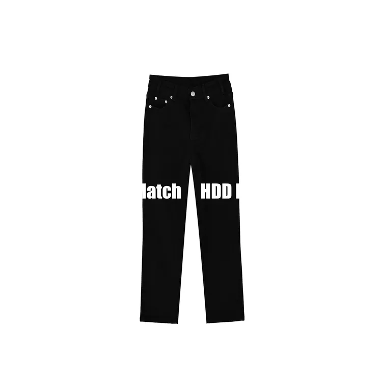 HDD- "牛仔序列" 棉 女款直筒百搭修身气质磨毛九分牛仔裤 Y1098 