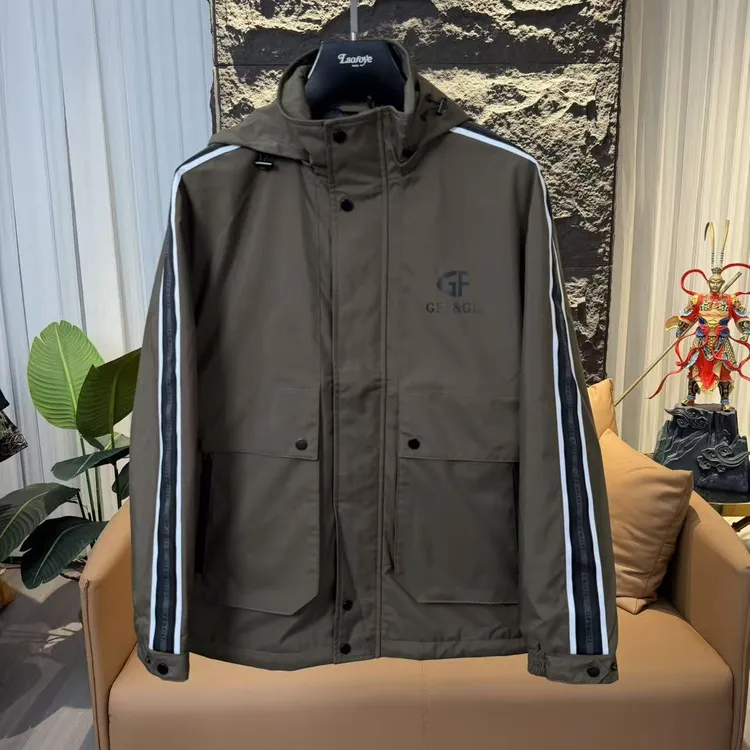 【VanJazny】QC男士时尚潮流休闲户外冲锋夹克外套6277