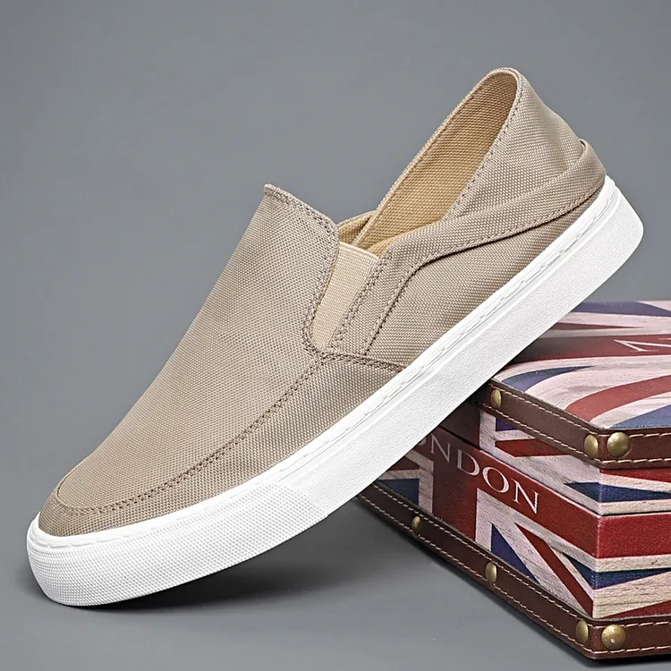春夏新款帆布鞋男透气休闲时尚男鞋经典百搭低帮潮流平底舒适男鞋