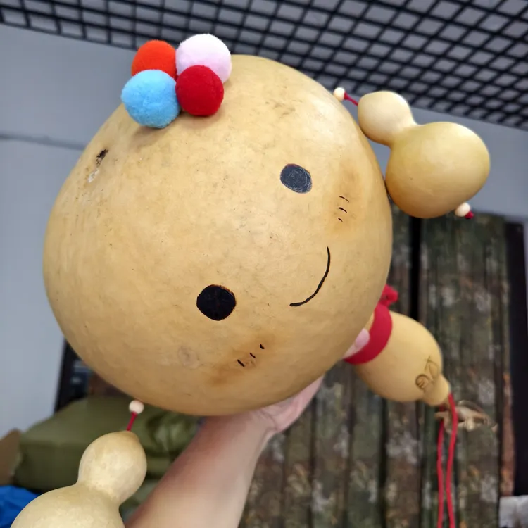 天然葫芦手工拨浪鼓适合3个月以上宝宝（随机发货，找客服备注）