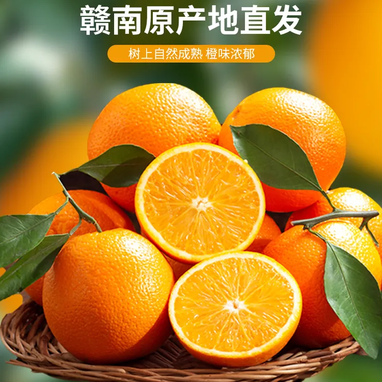现摘正宗江西信丰赣南脐橙应季甜橙皮薄多汁肉嫩果园直发新鲜水果
