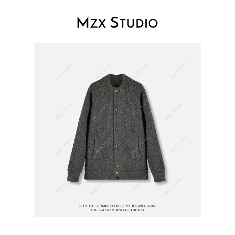 MZX高级感羊毛棉衣冬季棒球服棉服外套MF11081-C