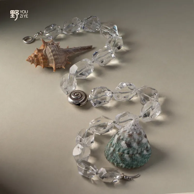 由子野【冰川】 白水晶 小众珠宝S925银项链