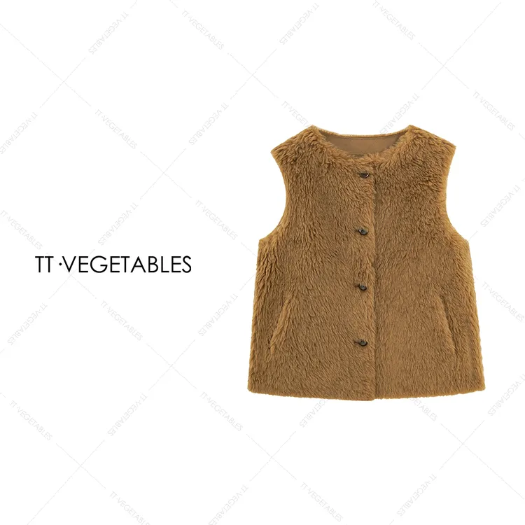 噢芬/小个子【棠汀】 百分百羊毛显瘦马甲外套无袖马甲坎肩522605