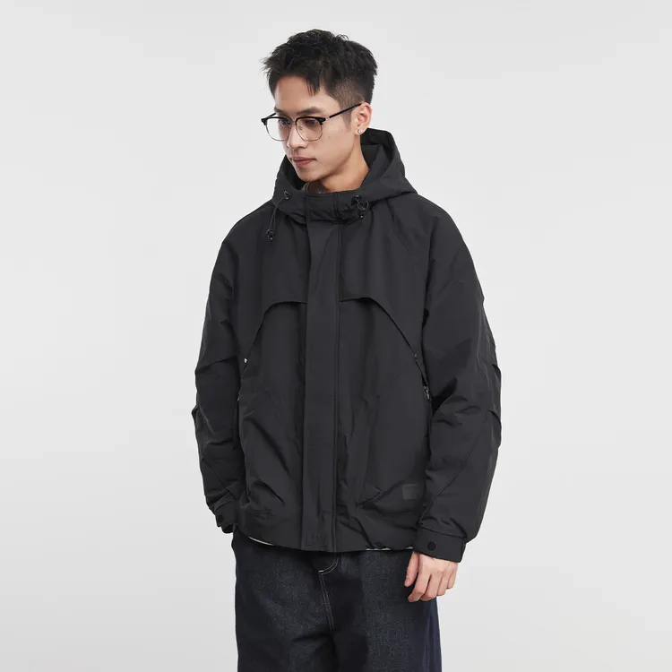 ChicSoso美式复古棉服外套男冬季户外工装连帽棉服夹克运动冲锋衣