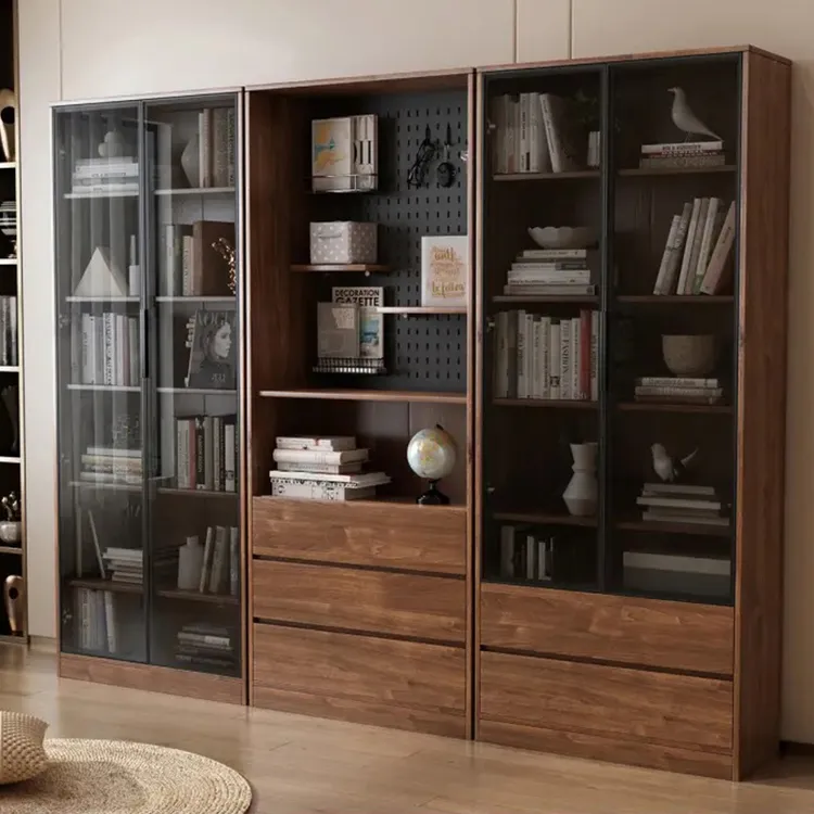 餐边柜酒柜一体靠墙家用简约现代轻奢玻璃门客厅餐厅茶水收纳高柜