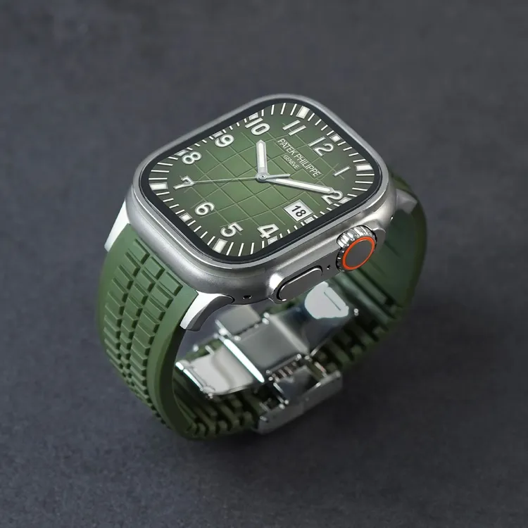 适用AppleWatch Ultra3绿手雷S11苹果iwatch手表10高性能硅胶表带