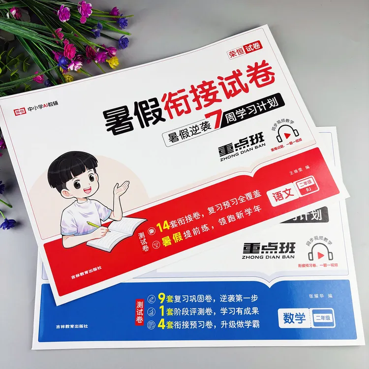 二升三暑假衔接试卷暑假作业暑假必刷题二年级下册全套暑假教辅