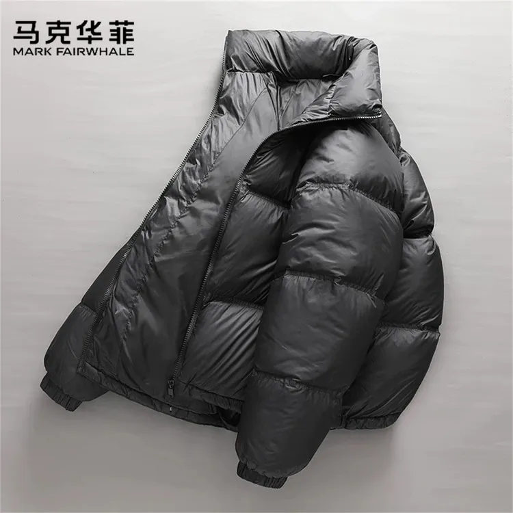 马克华菲美式冬季立领羽绒服面包服男款加厚防寒冬天外套情侣袄子