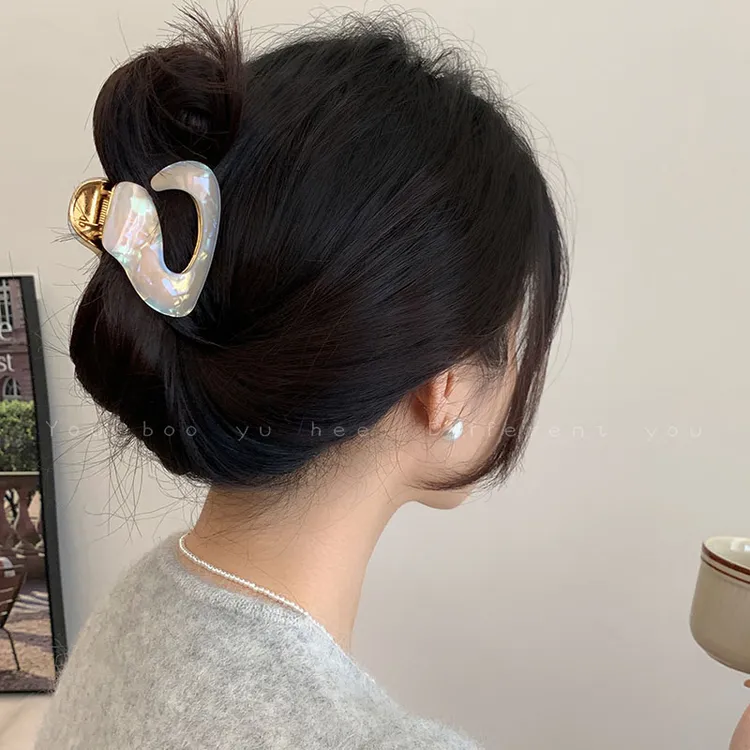 醋酸异形法式发时尚百搭新款小众设计头饰精致气质量ins质感发卡