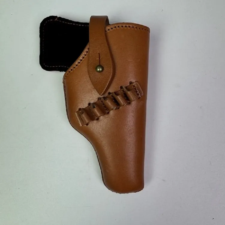 适用64牛皮枪套77快拔套PPK战术保护皮套影视老式军迷收藏道具男